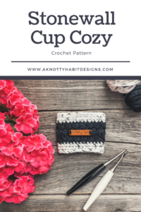 a knotty habit designs AKHD crochet yarn stonewall cup cozy