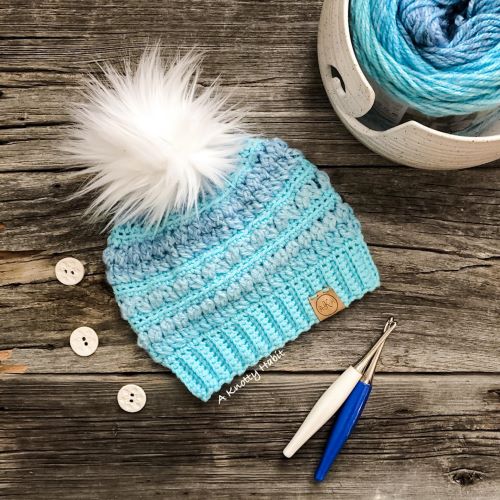 a knotty habit designs AKHD crochet yarn beanie hat