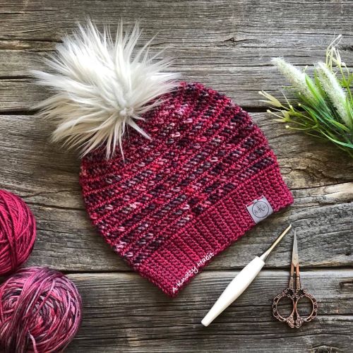 a knotty habit designs AKHD crochet yarn beanie hat