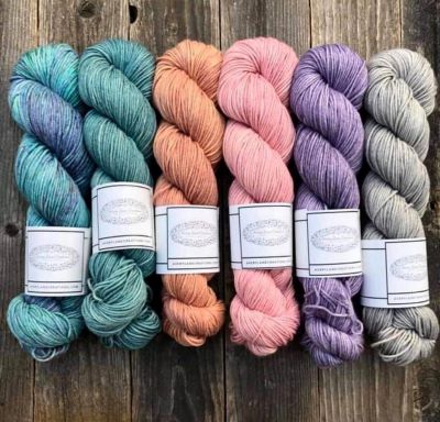 crochet hand dyed yarn