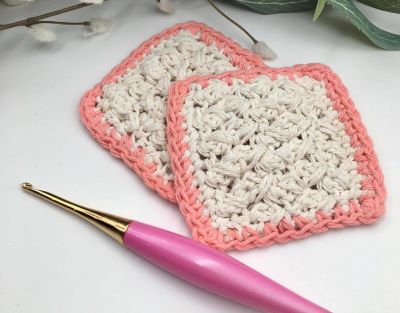 crochet yarn spa cloth