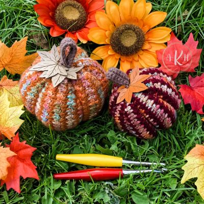 crochet pumpkin pattern yarn