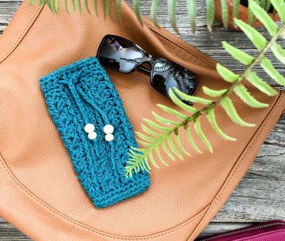 a knotty habit designs AKHD crochet yarn pattern sunglass case