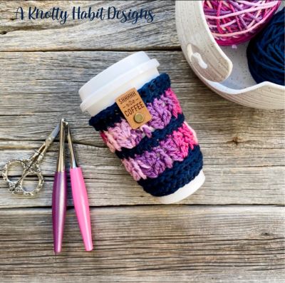 crochet everleigh cozy cup holder