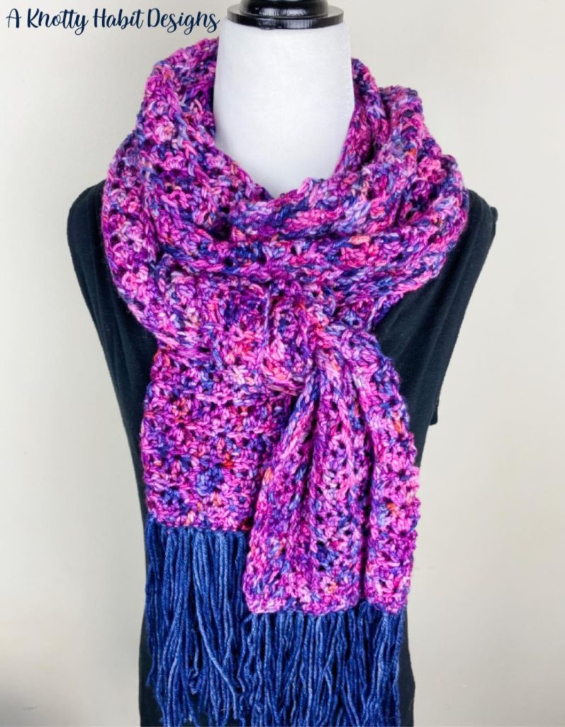 a knotty habit crochet scarf cowl