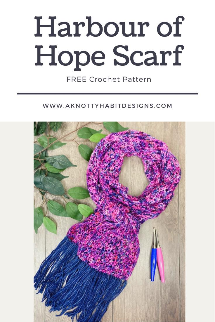 a knotty habit designs crochet cowl scarf