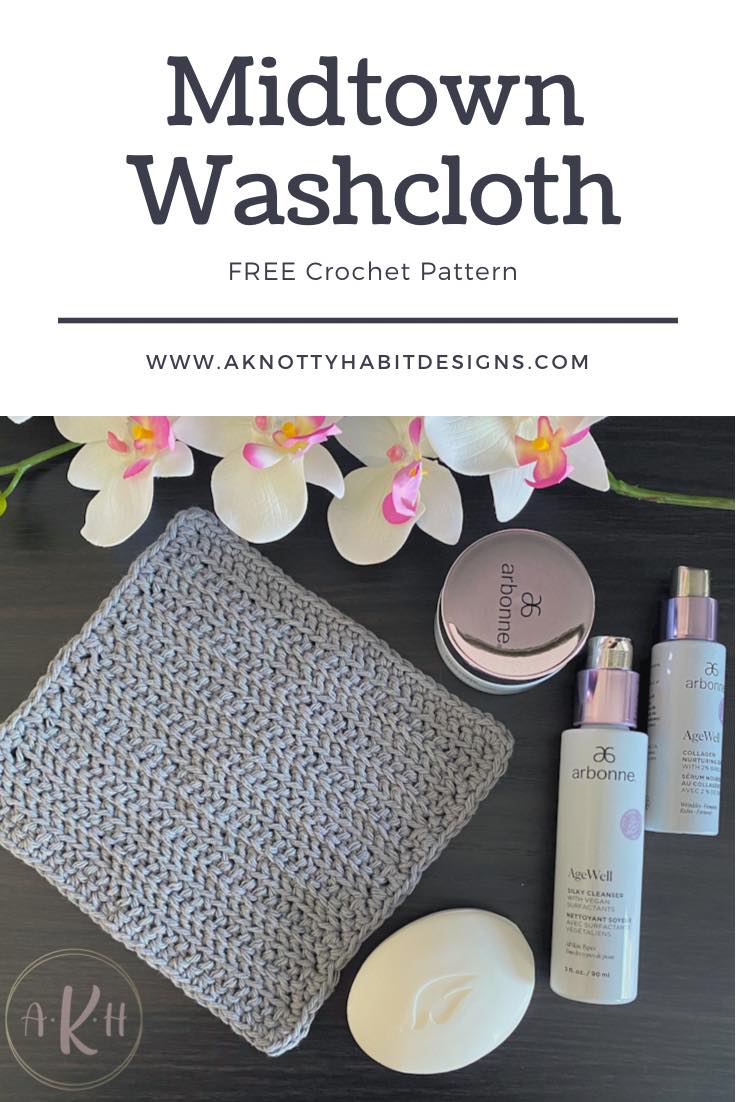 crochet pattern midtown washcloth